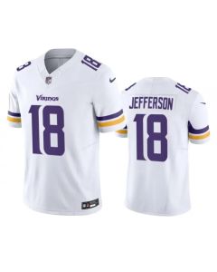 Men's Minnesota Vikings #18 Justin Jefferson White 2023 F.U.S.E. Vapor Untouchable Stitched Jersey