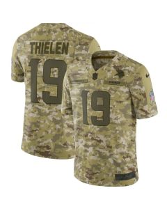 Men's Minnesota Vikings#19 Adam Thielen 2018 Camo Salute to Service Limited Stitched NFL Jersey