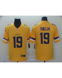 Men's Minnesota Vikings #19 Adam Thielen Gold Inverted Legend Stitched NFL Jersey
