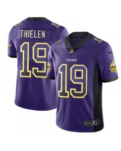 Men's Minnesota Vikings #19 Adam Thielen Purple 2018 Drift Fashion Color Rush Limited Stitched NFL Jersey