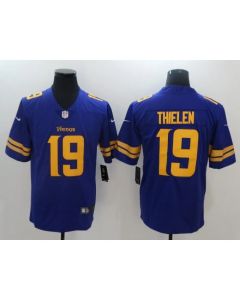 Men's Minnesota Vikings #19 Adam Thielen Purple Vapor Untouchable Limited Stitched NFL Jersey (Purple)
