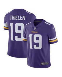 Men's Minnesota Vikings #19 Adam Thielen Purple Vapor Untouchable Limited Stitched NFL Jersey