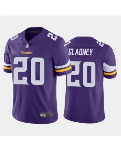 Men's Minnesota Vikings #20 Jeff Gladney Purple Vapor Untouchable Limited Stitched NFL Jersey