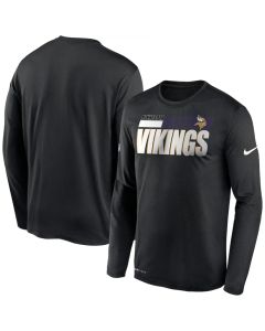 Men's Minnesota Vikings 2020 Black Sideline Impact Legend Performance Long Sleeve T-Shirt
