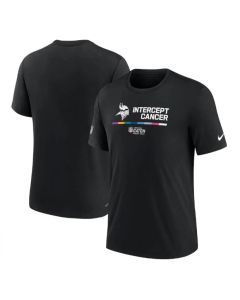 Men's Minnesota Vikings 2022 Black Crucial Catch Performance T-Shirt