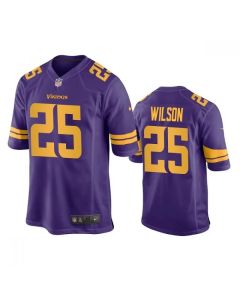 Men's Minnesota Vikings #25 Albert Wilson Purple Color Rush Stitched Jersey