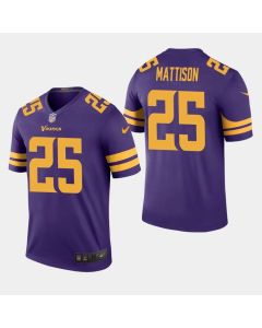 Men's Minnesota Vikings #25 Alexander Mattison Purple Color Rush Limited NFL Stitched Jersey