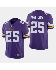 Men's Minnesota Vikings #25 Alexander Mattison Purple Vapor Untouchable Limited NFL Stitched Jersey