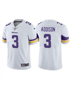 Men's Minnesota Vikings #3 Jordan Addison White Vapor Untouchable Stitched Jersey