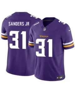 Men's Minnesota Vikings #31 Marcus Sanders Jr Purple 2026 Draft Vapor F.U.S.E. Limited Stitched Jersey