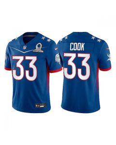 Men's Minnesota Vikings #33 Dalvin Cook 2022 Royal NFC Pro Bowl Stitched Jersey