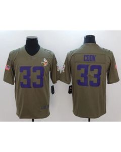 Men's Minnesota Vikings #33 Dalvin Cook Camo Salute To Service Limited Stitched NFL Jersey