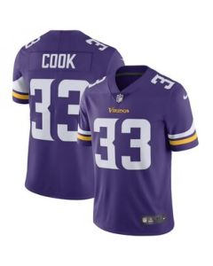 Men's Minnesota Vikings #33 Dalvin Cook Purple Vapor Untouchable Limited Stitched NFL Jersey