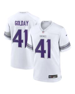 Men's Minnesota Vikings #41 Jake Golday White 2026 NFL Draft Game Jersey