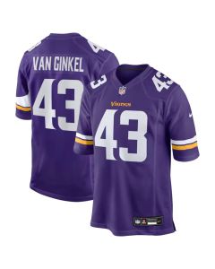 Men's Minnesota Vikings #43 Andrew Van Ginkel Nike Purple Team Game Jersey (Purple)