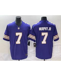 Men's Minnesota Vikings #7 Byron Murphy Jr. Purple 2023 F.U.S.E. Vapor Untouchable Limited Stitched Jersey