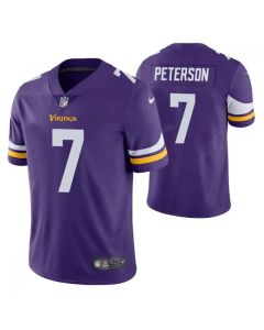 Men's Minnesota Vikings #7 Patrick Peterson Purple Vapor Untouchable Stitched Jersey