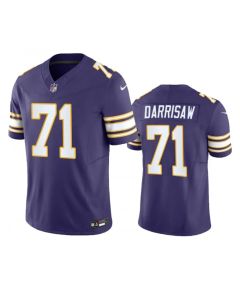 Men's Minnesota Vikings #71 Christian Darrisaw Purple 2023 F.U.S.E. Vapor Untouchable Limited Stitched Jersey