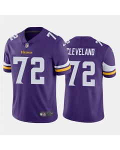 Men's Minnesota Vikings #72 Ezra Cleveland Purple Vapor Untouchable Limited Stitched NFL Jersey