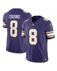 Men's Minnesota Vikings #8 Kirk Cousins Purple 2023 F.U.S.E. Vapor Untouchable Limited Stitched Jersey