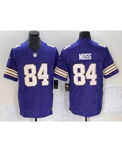 Men's Minnesota Vikings #84 Randy Moss Purple 2023 F.U.S.E. Vapor Untouchable Limited Stitched Jersey