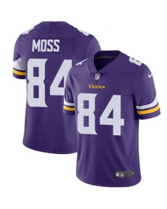 Men's Minnesota Vikings #84 Randy Moss Purple Vapor Untouchable Limited Stitched NFL Jersey