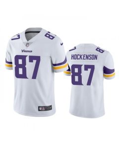 Men's Minnesota Vikings #87 T.J. Hockenson White Vapor Untouchable Stitched Jersey