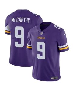 Men's Minnesota Vikings #9 J.J. McCarthy Purple 2024 Draft Vapor Untouchable Limited Stitched Jersey