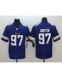 Men's Minnesota Vikings #97 Everson Griffen Purple Vapor Untouchable Limited NFL Stitched Jersey