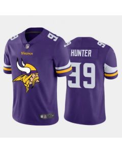 Men's Minnesota Vikings #99 Danielle Hunter Purple 2020 Team Big Logo Limited Stitched Jersey