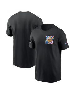 Men's Minnesota Vikings Black 2023 Crucial Catch Sideline Tri-Blend T-Shirt