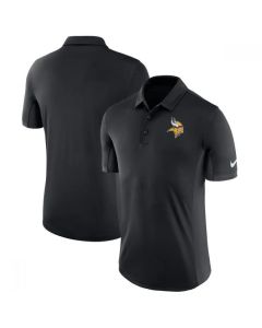 Men's Minnesota Vikings Black Evergreen Polo