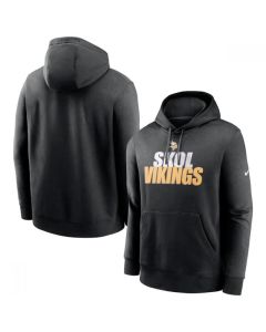 Men's Minnesota Vikings Black Fan Gear Local Club Pullover Hoodie