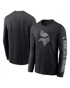 Men's Minnesota Vikings Black Long Sleeve T-Shirt