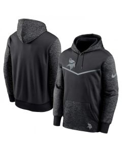 Men's Minnesota Vikings Black Reflective Therma Hoodie