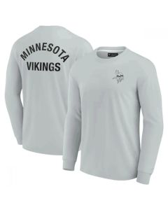 Men's Minnesota Vikings Grey Signature Unisex Super Soft Long Sleeve T-Shirt