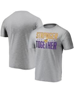 Men's Minnesota Vikings Grey Stronger Together T-Shirt