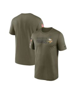 Men's Minnesota Vikings Olive 2022 Salute to Service Legend Team T-Shirt