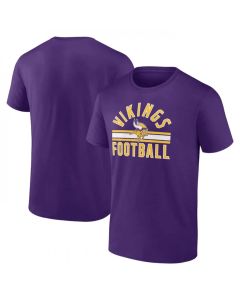 Men's Minnesota Vikings Purple Arch Stripe T-Shirt