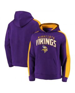 Men's Minnesota Vikings Purple Game Time Arch Pullover Hoodie