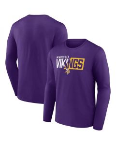 Men's Minnesota Vikings Purple One Two Long Sleeve T-Shirt