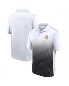Men's Minnesota Vikings White/Black Iconic Parameter Sublimated Polo