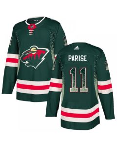 Men's Minnesota Wild #11 Zach Parise Green Drift Fashion Stitched NHL Jersey