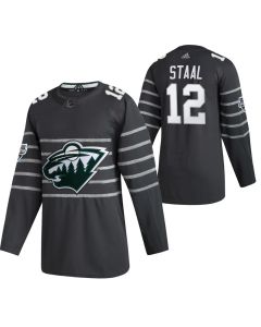 Men's Minnesota Wild #12 Eric Staal 2020 Grey All Star Stitched NHL Jersey