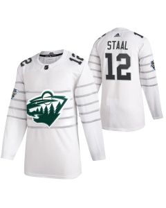Men's Minnesota Wild #12 Eric Staal 2020 White All Star Stitched NHL Jersey