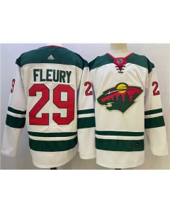 Men's Minnesota Wild #29 Marc-Andre Fleury White Stitched Jersey