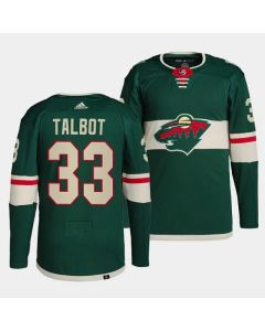 Men's Minnesota Wild #33 Cam Talbot Green Stitched Jersey