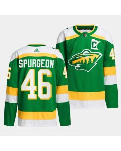 Men's Minnesota Wild #46 Jared Spurgeon Green 2023-24 Stitched Jersey
