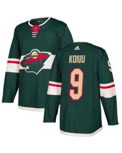 Men's Minnesota Wild #9 Mikko Koivu Green Stitched NHL Jersey