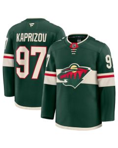 Men's Minnesota Wild #97 Kirill Kaprizov Green 2024-25 Home Stitched Hockey Jersey